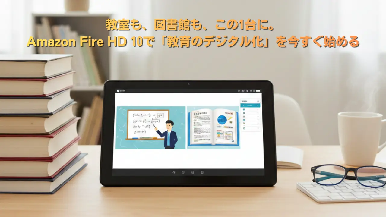 教室も、図書館も、この1台に。Amazon Fire HD 10で「教育のデジタル化」を今すぐ始める